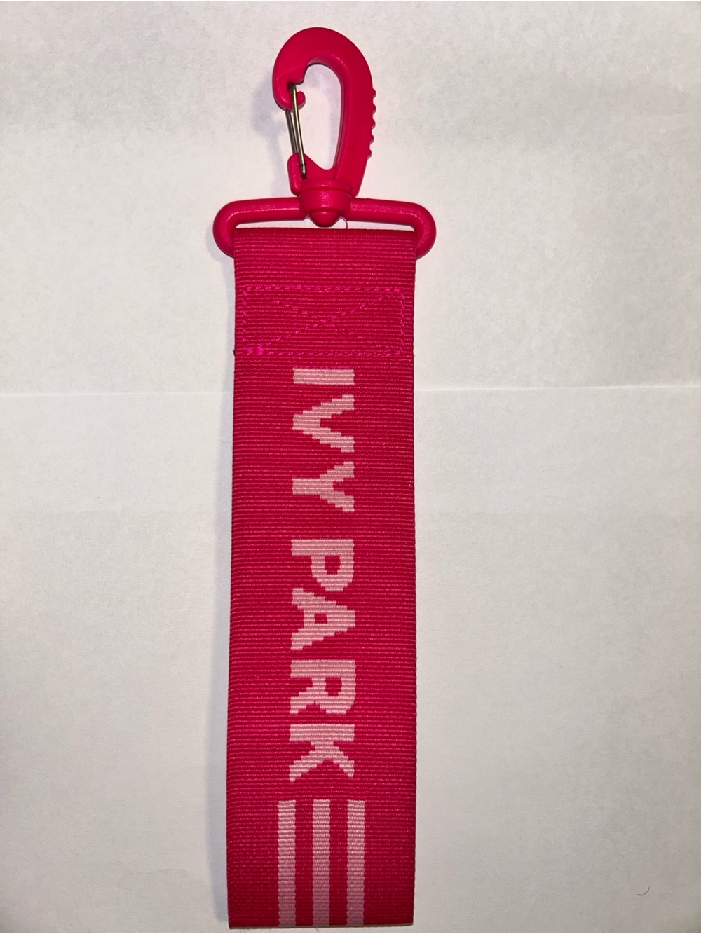 IVY PARK Hot Pink Logo Strap Key Clip